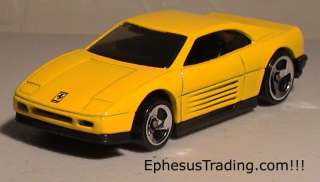 2002 Hot Wheels 1990 Ferrari 348 Coupe Yellow 1/64 MINT  