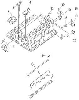  Printer Mechanical exploded view  Parts  Model 21732422850 