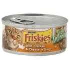 Friskies Tasty Treasures Cat Food, with Chicken & Cheese in Gravy, 5.5 