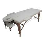 BestMassage Cream PU Portable Massage Table w/Free Carry Case