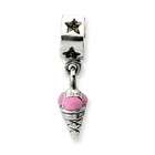   Charm Bracelets   Reflections Enameled Ice Cream Cone Dangle Bead in