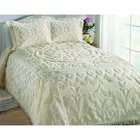 Cody Direct Queen Size Chantilly Antique Bedspread in White   White 