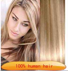 highlight 18 613# human hair clip in extensions  
