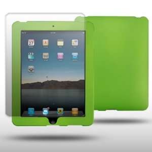  IPAD WIFI 3G GREEN HARD HYBRID CASE WITH SCREEN PROTECTOR 