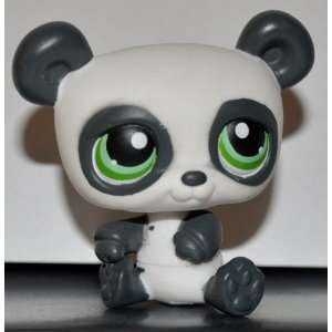  Panda #250 (Hand on Toe, White / Grey, Green) Littlest Pet 