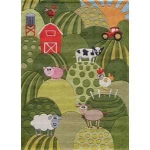     Lil Mo Whimsey   LMJ11 Area Rug   5 Round   Grass