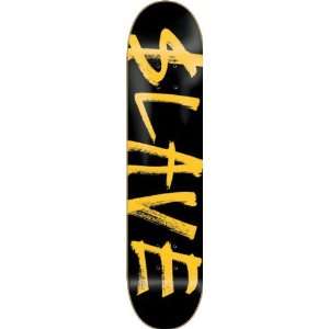  Slave Corporate Deck 8.25 Black Yellow Skateboard Decks 