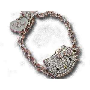   Kitty Toggle Crystal & Rhinestone Bracelet By Jersey Bling Jewelry