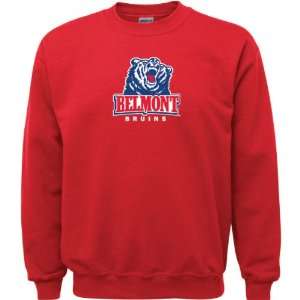  Belmont Bruins Red Youth Logo Crewneck Sweatshirt Sports 