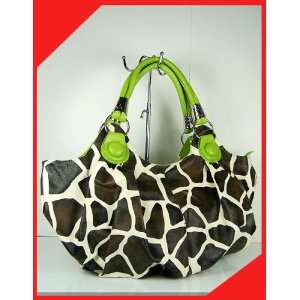  handbag animal print hobo 057 5295 Green tote bag