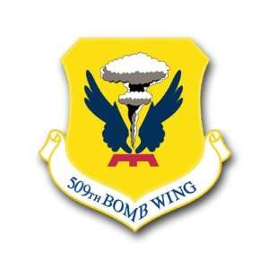  US Air Force 509th Bomb Wing Decal Sticker 3.8 6 Pack 
