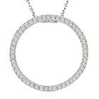 Amour 10K White Gold 1/4 ctw Diamond Circle of Life Pendant