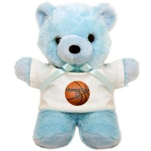  Teddy Bear Blue Basketball Equals Life 