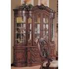 Coaster China Cabinet Buffet Hutch with Carved Detail Cherry Brown 