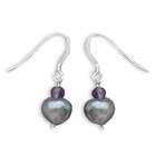   And 9mm Peacock Cultured Freshwater Pearl Earrings On French Wire