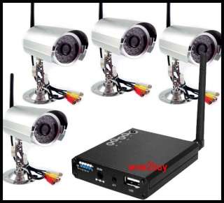 Wireless CCD 4 Night Vision Camera Home Security system  