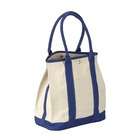   Travelwell Natural Cotton Canvas Tote Bag   Color Blue (Set of 4