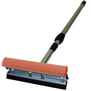 Carrand 8 Metal Head Squeegee   with a 21   36 Extension Handle 
