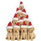 Paper House Golden Retriever Puppies Holiday Jigsaw Shaped Puzzle