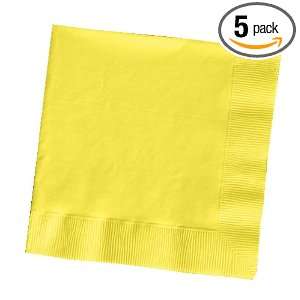 Creative Converting Paper Napkins, 3 Ply Luncheon Size, Mimosa Color 