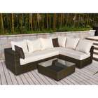 cushions come with the patio set and are water resistant