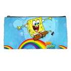 Carsons Collectibles Pencil Case of Spongebob Squarepants on Rainbow 