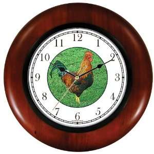   (JP6) Wooden Wall Clock by WatchBuddy Timepieces (Cherry Wood Frame