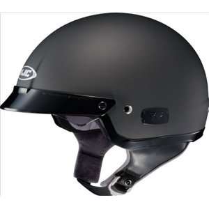   Matte Black Open Face Motorcycle Helmet IS2 Size Large Automotive