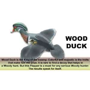 FLWD Wood Duck 3D Flappers Duck Decoy 