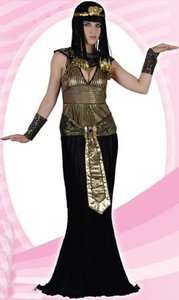 COSTUME Queen of the Nile Egyptian Cleopatra Black Gold  