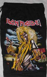 Iron Maiden Killers Black Board Shorts  Free Size NEW  