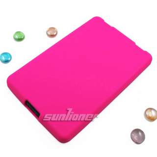 Hot Pink Silicone Case Skin Cover for  Kindle Fire 7 Tablet 