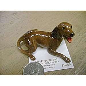  Hagen Renaker Playful Brown Dog Figurine