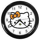 Hello Kitty 11.9 inch Round Wall Clock (Colors/Styles Vary)   Berger 