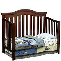 Solutions by Kids R Us 4 in 1 Non Drop Side Convertible Crib   Cherry 