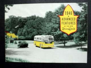 Fageol 1946 Twin Coach Bus Brochure  