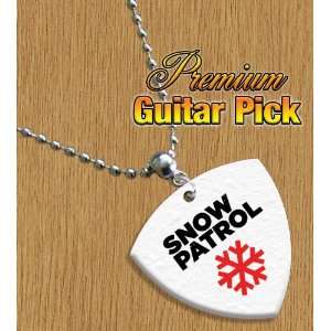 Snow Patrol Chain / Necklace Bass Guitar Pick Both Sides Printed