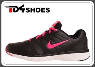 Nike Wmns Air Total Core TR Leather Black Pink Flash Training Shoes 