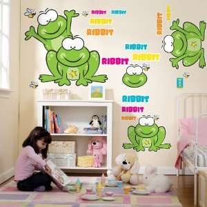   By Party Destination Froggie Fun Giant Wall Decals 