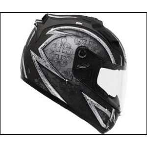  GMax GM68 Crusader Helmet   Medium/Matte Silver/Titanium 