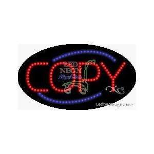 Copy LED Sign 15 inch tall x 27 inch wide x 3.5 inch deep outdoor only 