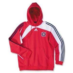 Chicago Fire 2009 MLS Soccer Hoody (Red)  Sports 