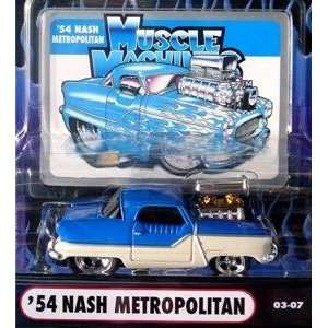    Muscle Machines 53 Nash Metropolitan Blue Over White Toys & Games