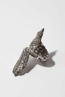 UrbanOutfitters  Pave Peacock Ring