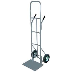  Truck with Dual Handle, Semi Pneumatic Wheels, Silver, 800lbs Load 