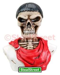 New Roman Caesar Skeleton Bust Decorative Figurine Rare  
