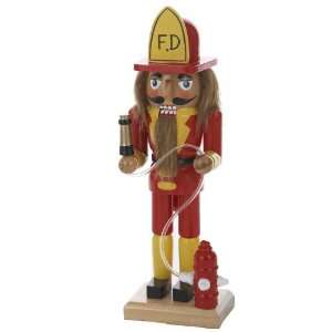   Kurt Adler 10 Inch Wooden Fireman Nutcracker