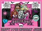 MONSTER HIGH #3 FROSTING SHEET EDIBLE CAKE TOPPER IMAGE DECORATIONS