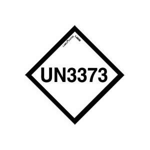  UN3373 Label, Without Tab, 2 x 2