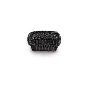   Basket, 11.5 x 8.5 x 3.5 in, Black Polypropylene Cord